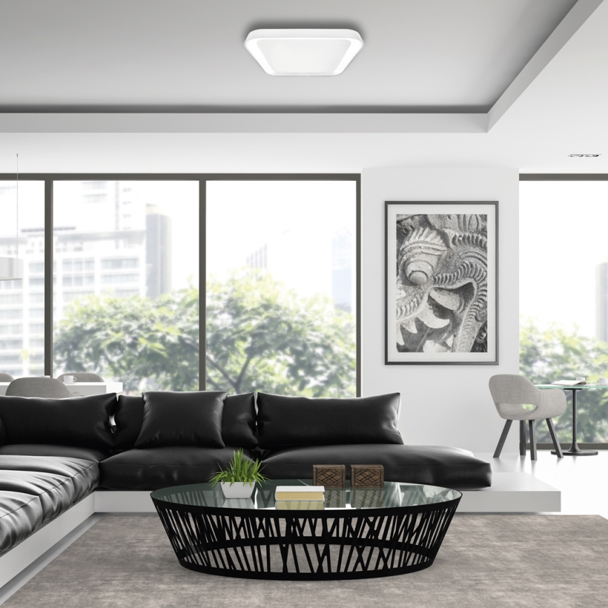 Lámpara de techo LED regulable QUADRO LED/66W/230V 3000-6000K blanca + mando a distancia