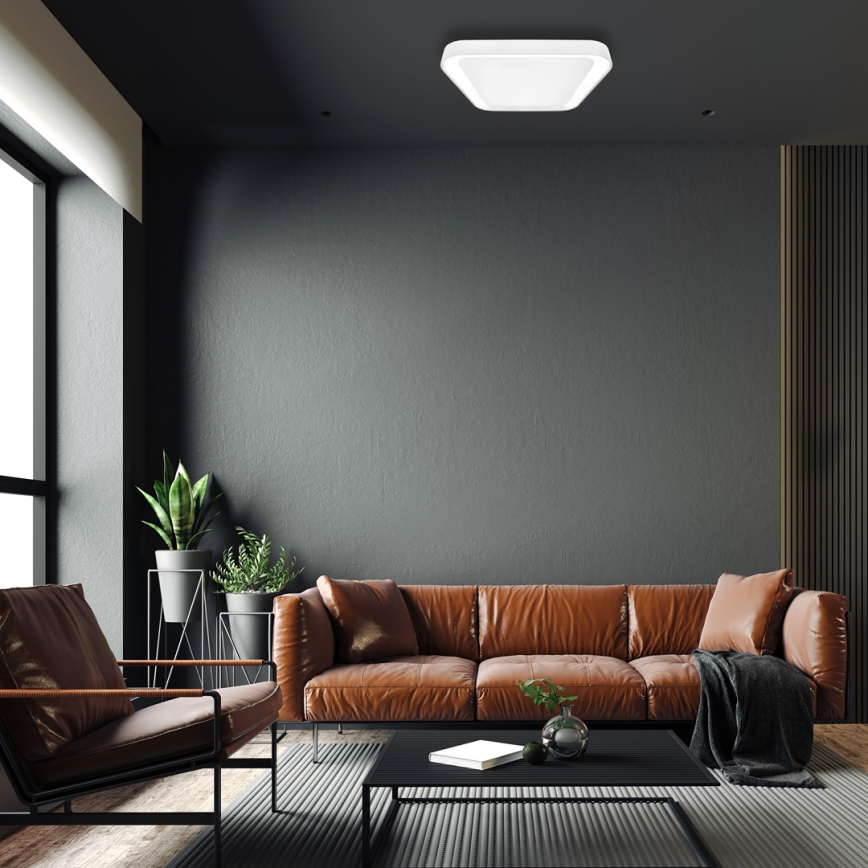Lámpara de techo LED regulable QUADRO LED/66W/230V 3000-6000K blanca + mando a distancia