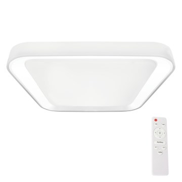 Lámpara de techo LED regulable QUADRO LED/66W/230V 3000-6000K blanca + mando a distancia