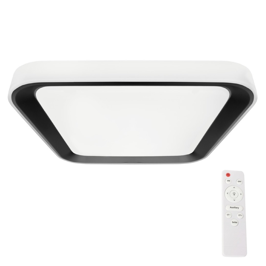 Lámpara de techo LED regulable QUADRO LED/66W/230V 3000-6000K blanca/negra + mando a distancia