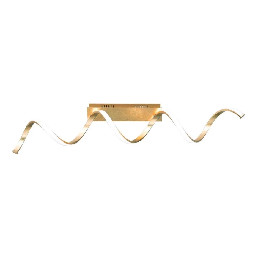 Lámpara de techo LED regulable RUSSEL LED/32W/230V dorada