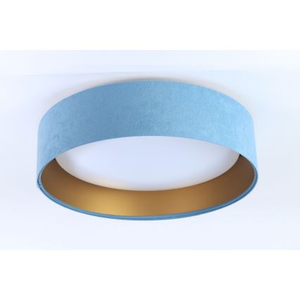 Lámpara de techo LED regulable SMART GALAXY LED/24W/230V diámetro 44 cm azul claro/dorado 3000-6500K + mando a distancia