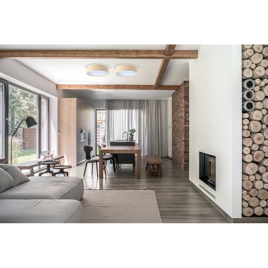 Lámpara de techo LED regulable SMART GALAXY LED/24W/230V diámetro 44 cm beige/blanco 3000-6500K + mando a distancia