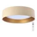 Lámpara de techo LED regulable SMART GALAXY LED/24W/230V diámetro 44 cm beige/dorado 3000-6500K + mando a distancia