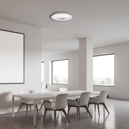 Lámpara de techo LED regulable VELA LED/24W/230V + mando a distancia