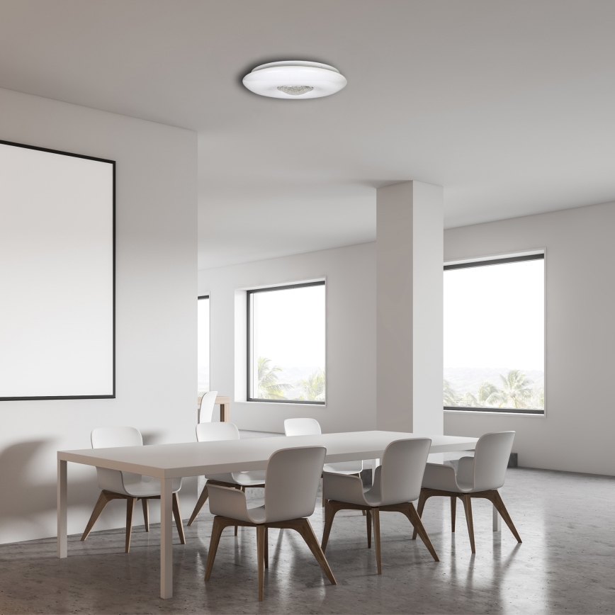 Lámpara de techo LED regulable VELA LED/24W/230V + mando a distancia