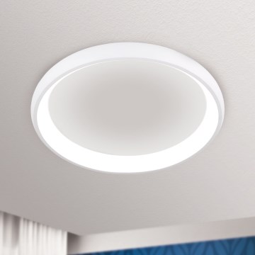 Lámpara de techo LED regulable VENUS LED/50W/230V diámetro 61 cm blanca