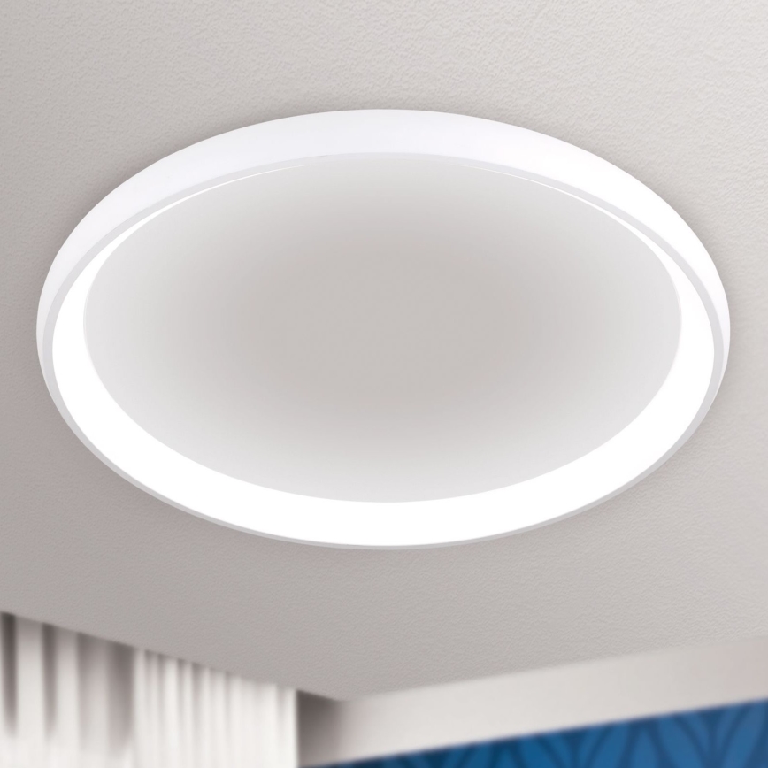 Lámpara de techo LED regulable VENUS LED/85W/230V diámetro 81 cm blanca