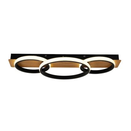 Lámpara de techo LED ROWENA LED/18W/230V negro/marrón