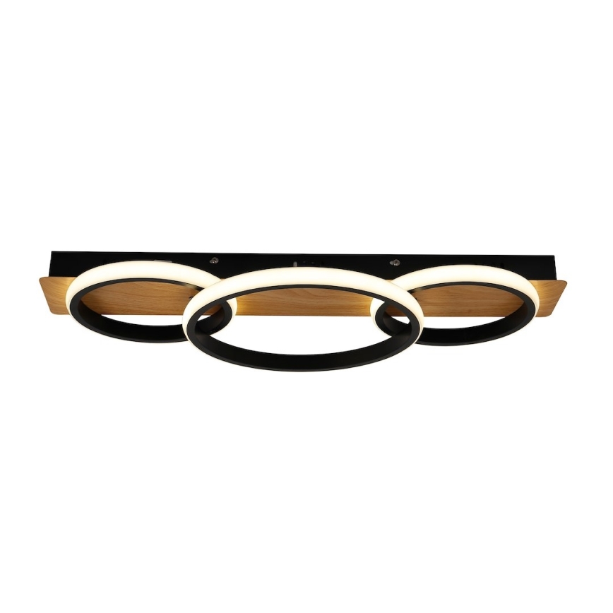 Lámpara de techo LED ROWENA LED/18W/230V negro/marrón