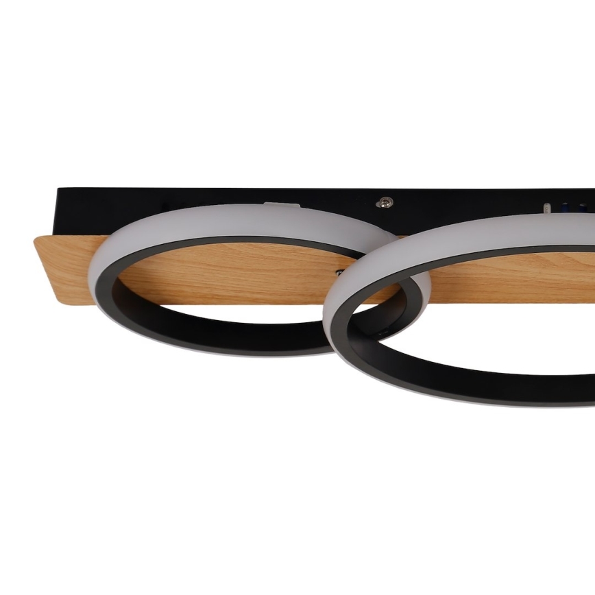 Lámpara de techo LED ROWENA LED/18W/230V negro/marrón