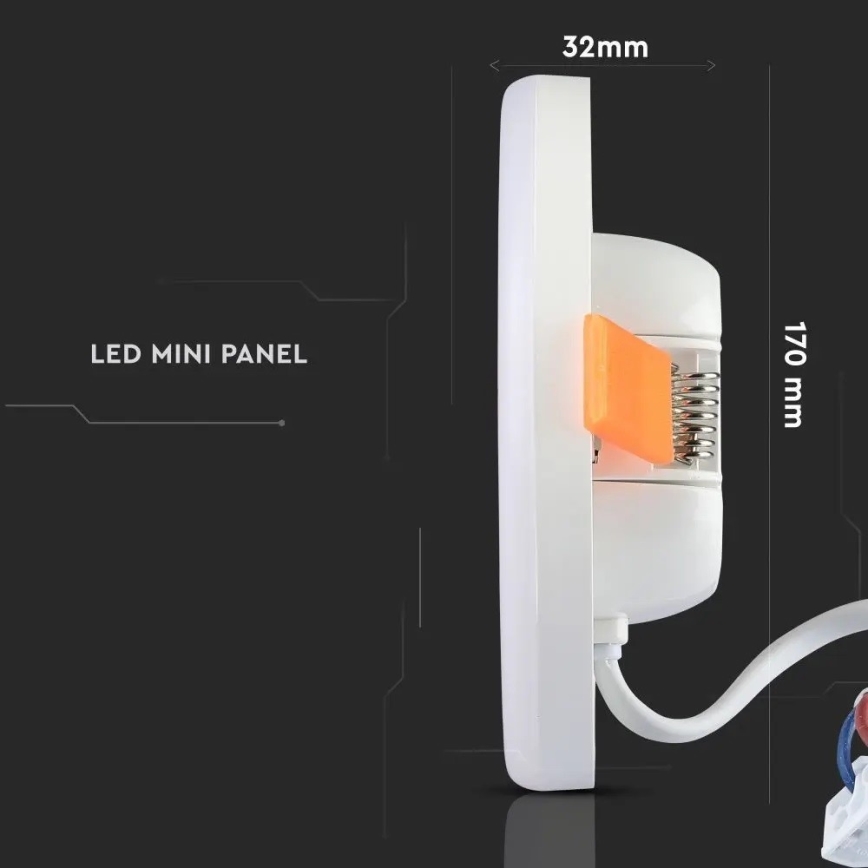 Lámpara de techo LED SAMSUNG CHIP LED/18W/230V 3000K