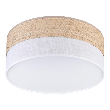 Lámpara de techo LED SIRJA BOHO LED/20W/230V 4000K Ø 35 cm beige/blanca