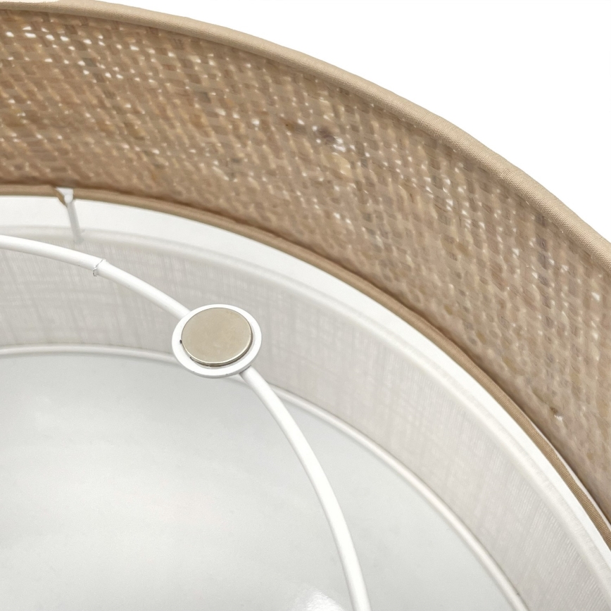 Lámpara de techo LED SIRJA BOHO LED/20W/230V 4000K diámetro 35 cm beige/blanca