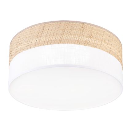 Lámpara de techo LED SIRJA BOHO LED/20W/230V 4000K Ø 35 cm beige/blanca
