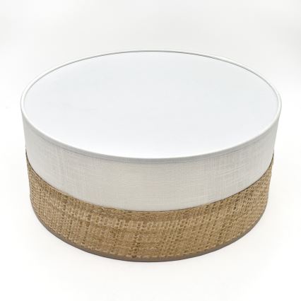 Lámpara de techo LED SIRJA BOHO LED/20W/230V 4000K Ø 35 cm beige/blanca