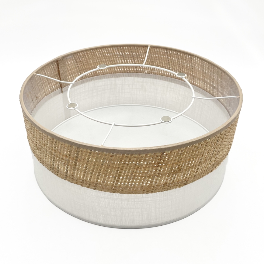 Lámpara de techo LED SIRJA BOHO LED/20W/230V 4000K Ø 35 cm beige/blanca