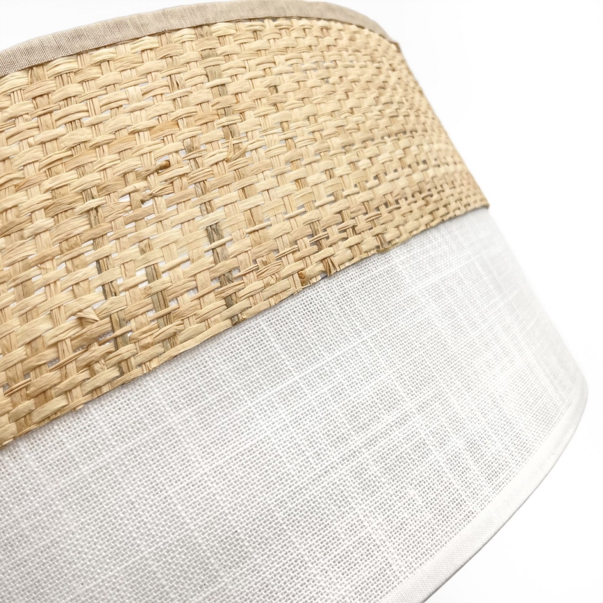 Lámpara de techo LED SIRJA BOHO LED/20W/230V 4000K Ø 35 cm beige/blanca