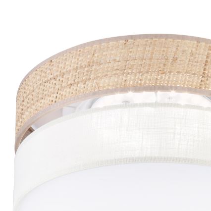Lámpara de techo LED SIRJA BOHO LED/20W/230V 4000K Ø 35 cm beige/crema