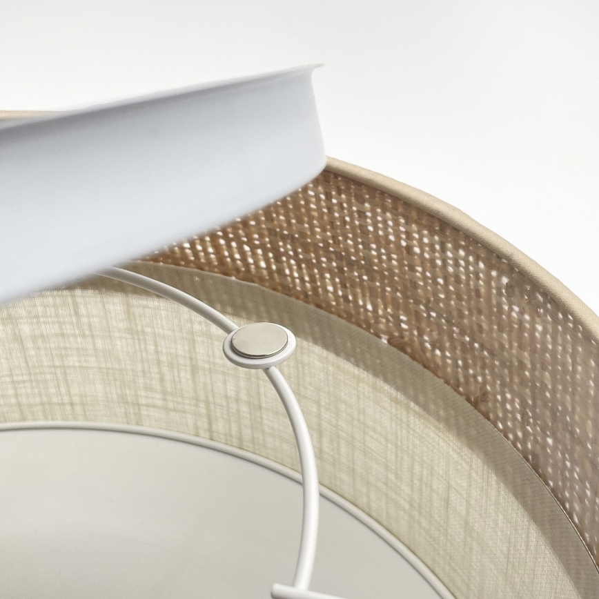 Lámpara de techo LED SIRJA BOHO LED/20W/230V 4000K diámetro 35 cm beige/crema