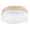 Lámpara de techo LED SIRJA BOHO LED/36W/230V 4000K Ø 45 cm beige/blanco