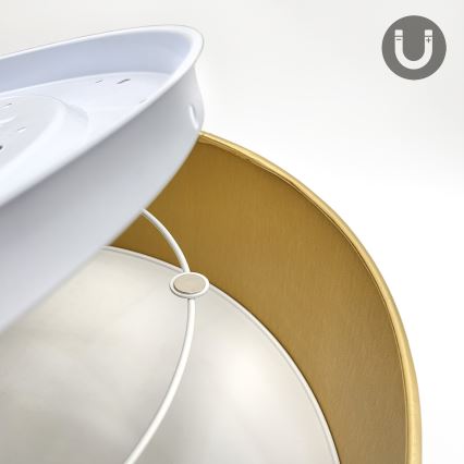 Lámpara de techo LED SIRJA LED/36W/230V 4000K Ø 45 cm marrón/dorado