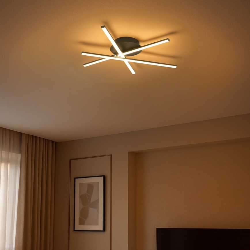 Lámpara de techo LED STICK LED/12W/230V negra