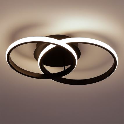 Lámpara de techo LED TITANO LED/12W/230V negra