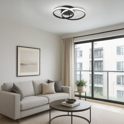 Lámpara de techo LED TITANO LED/12W/230V negra