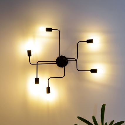 Lámpara de techo LED TUBE 6xE27/15W/230V
