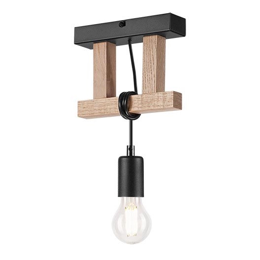 Lámpara de techo LEONIDAS 1xE27/60W/230V roble