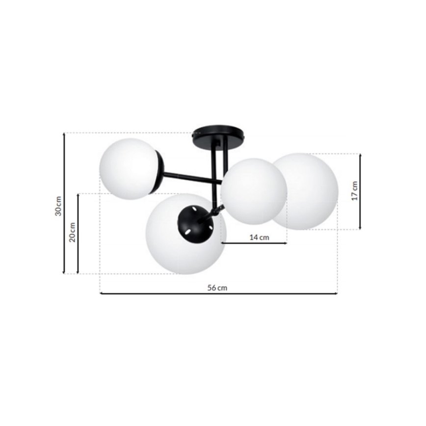 Lámpara de techo LIMA 4xE14/40W/230V