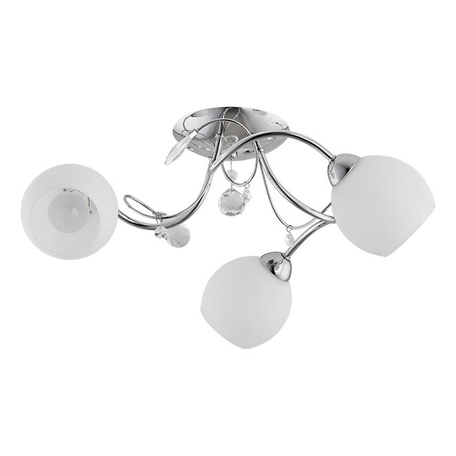 Lámpara de techo LIVIA 3xE14/10W/230V cromo brillante