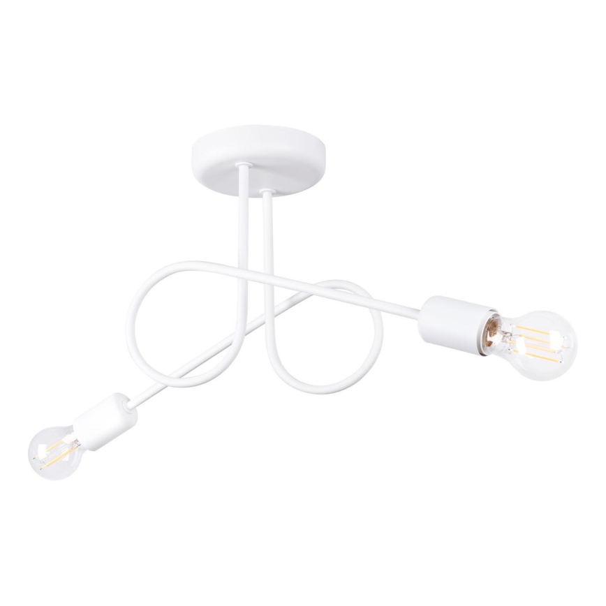 Lámpara de techo LOOP 2xE27/15W/230V blanco