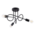 Lámpara de techo LOOP 3xE27/15W/230V negro