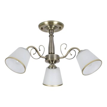 Lámpara de techo LOSANNA 3xE14/40W/230V en latón