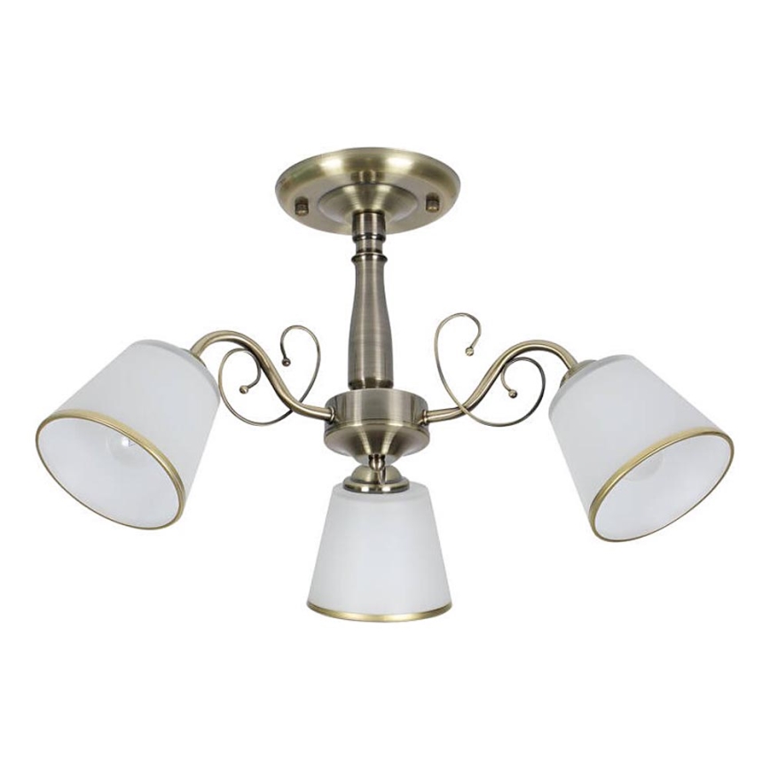 Lámpara de techo LOSANNA 3xE14/40W/230V en latón