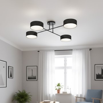 Lámpara de techo MAGA 4xE14/10W/230V negra