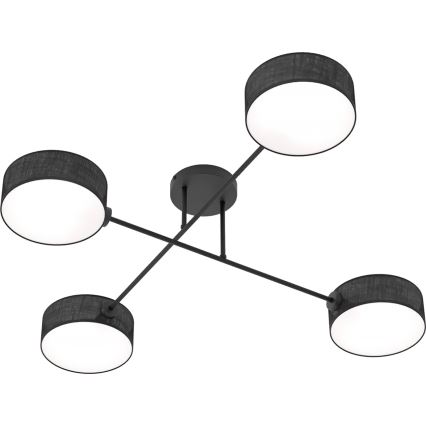 Lámpara de techo MAGA 4xE14/10W/230V negra