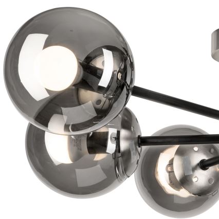Lámpara de techo MALENA 6xE14/5W/230V cromo mate/ahumado