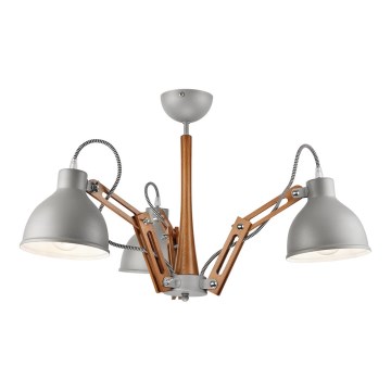 Lámpara de techo MARCELLO 3xE27/60W/230V haya