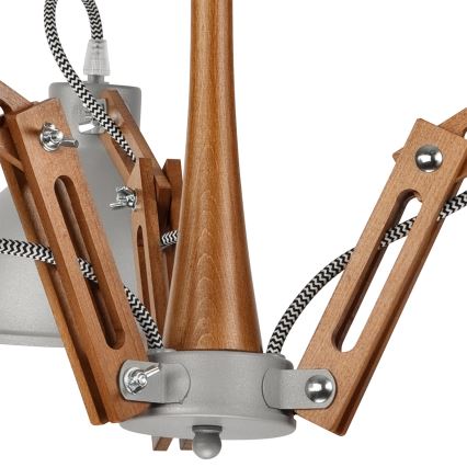 Lámpara de techo MARCELLO 3xE27/60W/230V haya