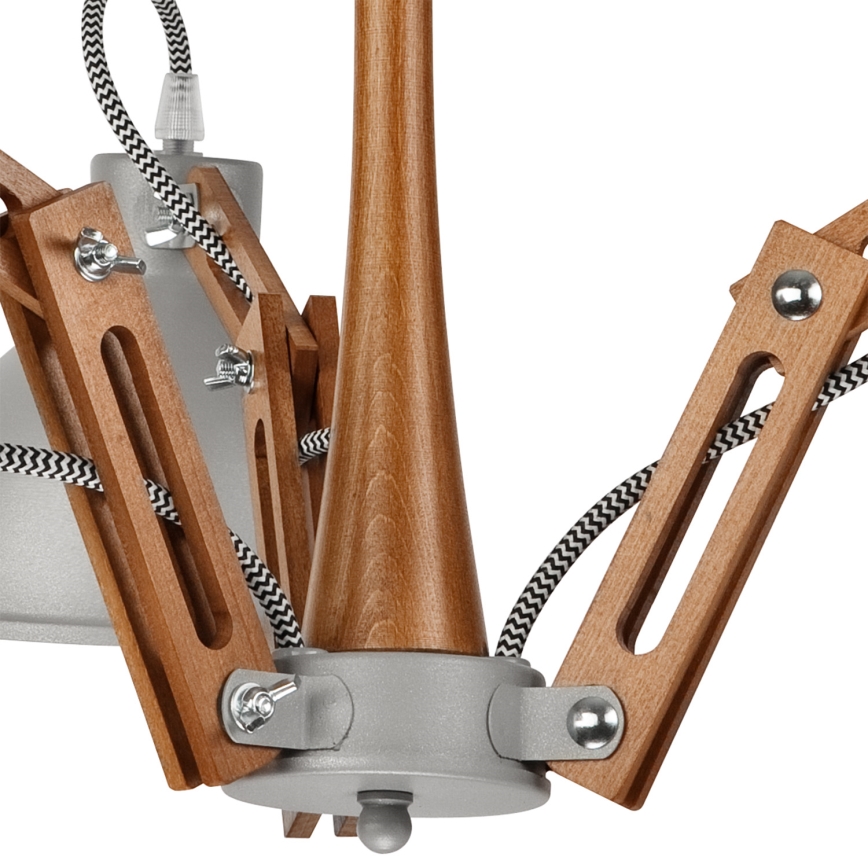 Lámpara de techo MARCELLO 3xE27/60W/230V haya