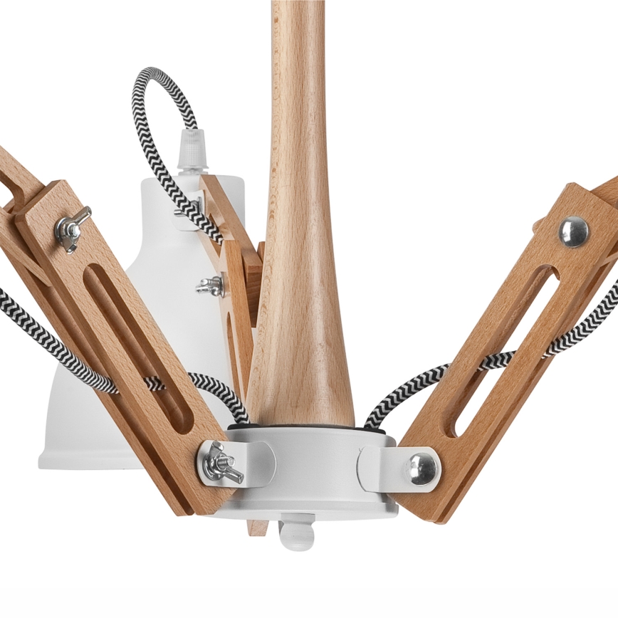 Lámpara de techo MARCELLO 3xE27/60W/230V haya