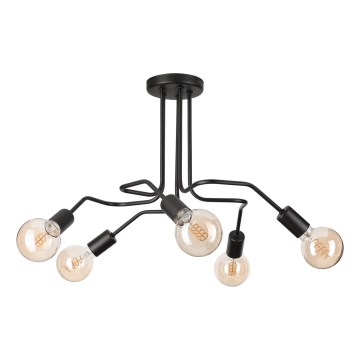 Lámpara de techo MATYLDA 5xE27/60W/230V negro