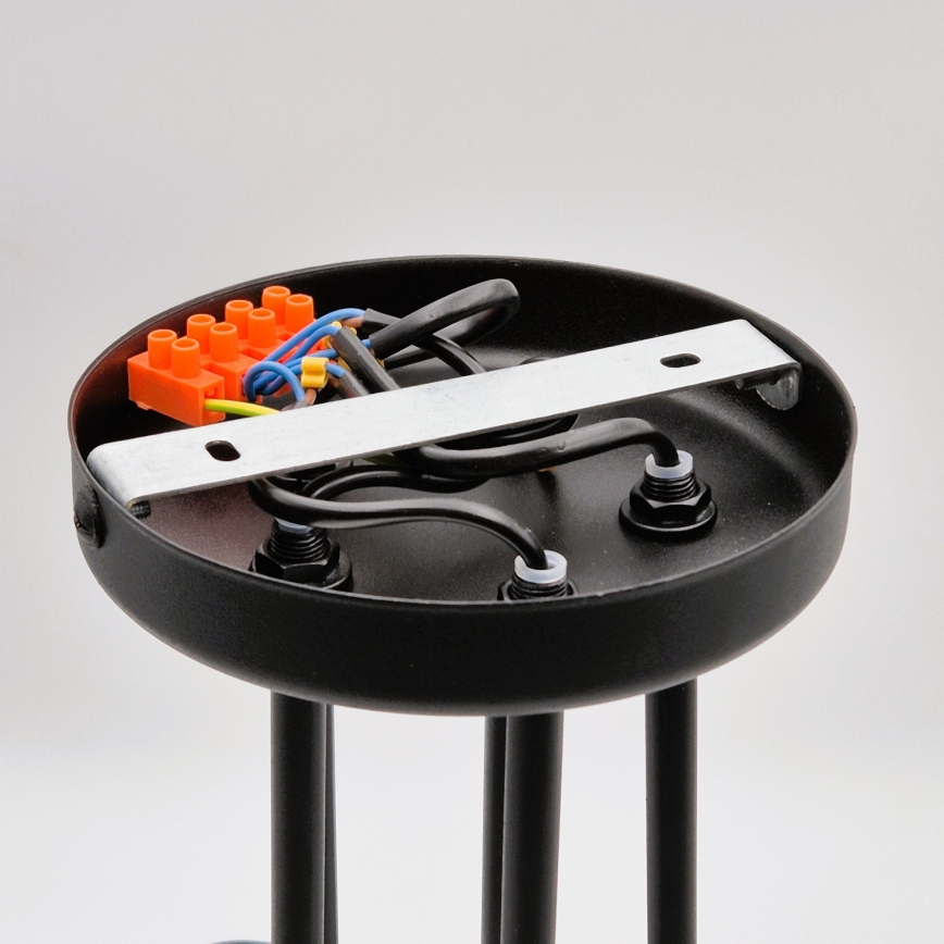 Lámpara de techo MATYLDA 5xE27/60W/230V negro