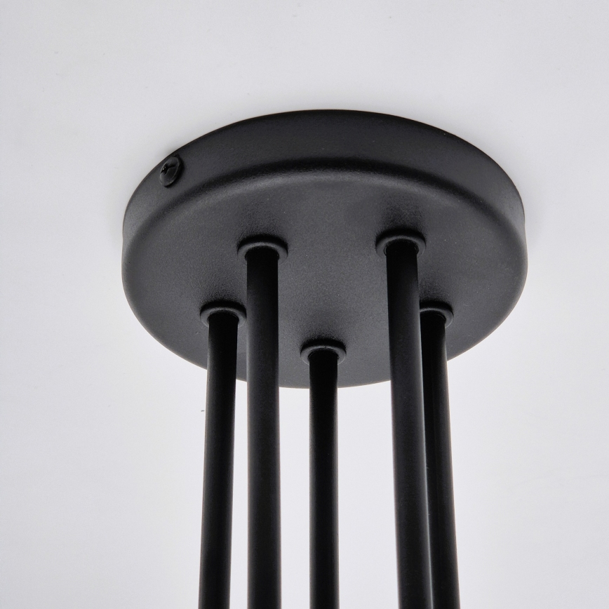 Lámpara de techo MATYLDA 5xE27/60W/230V negro