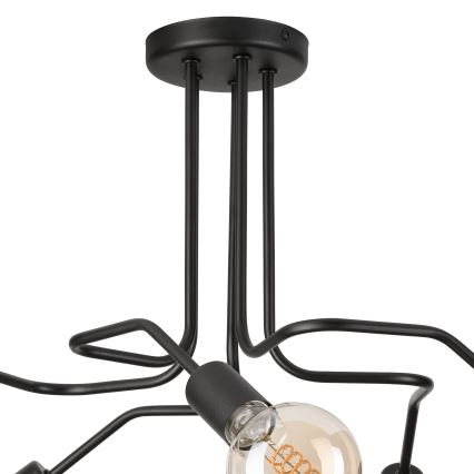 Lámpara de techo MATYLDA 5xE27/60W/230V negro