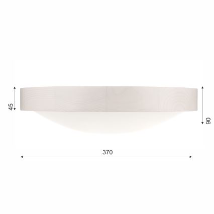 Lámpara de techo MEDA 2xE27/60W/230V pino