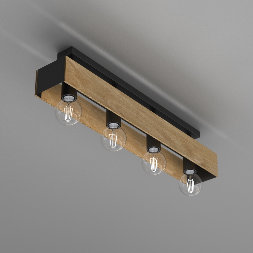 Lámpara de techo MILUZA 4xE27/15W/230V